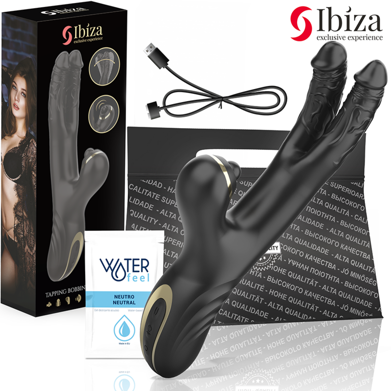 ibiza zwei drachen doppelvibrator schwarz