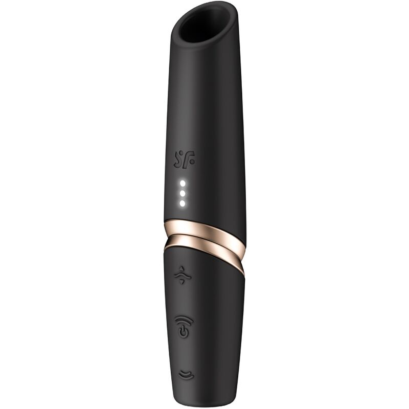 satisfyer perfect kiss wave klitoris stimulator schwarz / gold