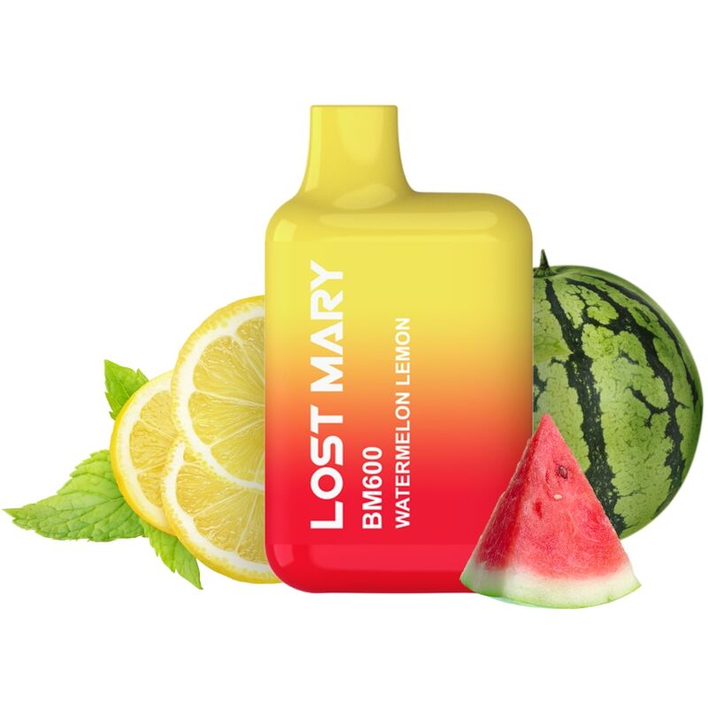lost mary bm600 nicotine vaper 2% einweg wassermelone zitrone