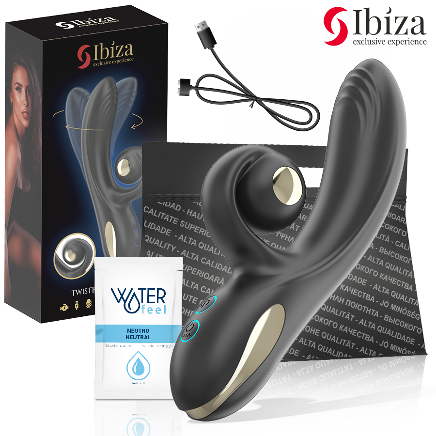 ibiza twister vibrator mit kurvenstimulator und vibro rotation