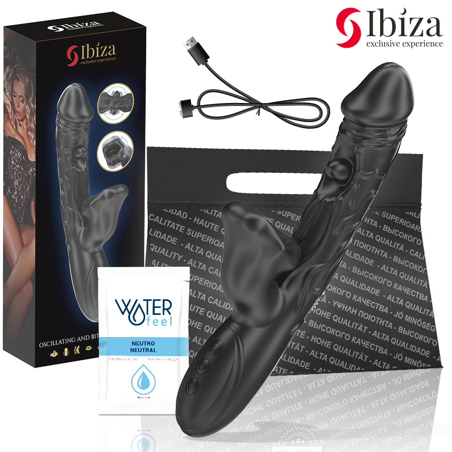 ibiza vibrator und klitoris stimulator mit beiss und rotationseffekt