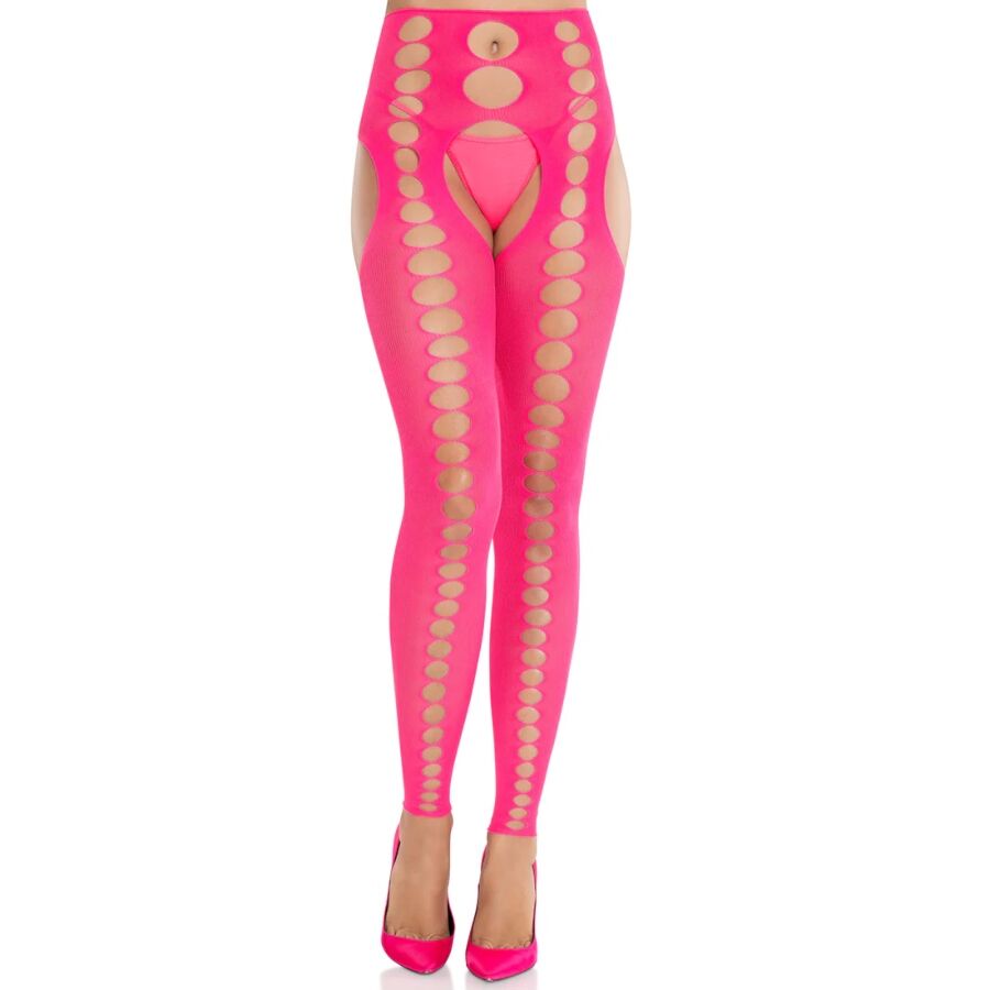 leg avenue trÄgerlose und nahtlose blickdichte strÜmpfe neon pink