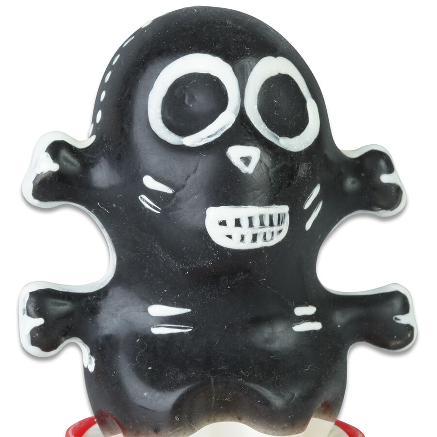 condomerie handbemalte neuheitskondome totenkopf schwarz modell 1