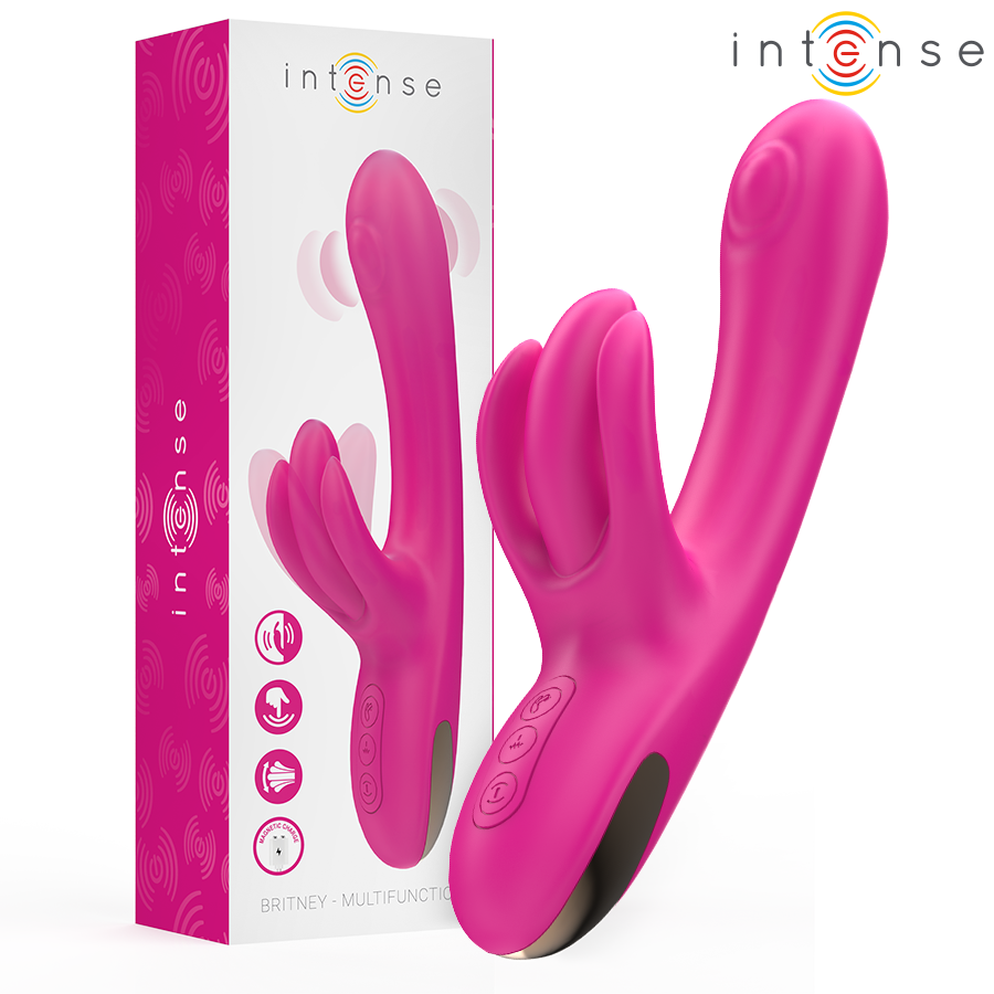 intense britney multifunktions rabbit vibrator 23 cm rosa