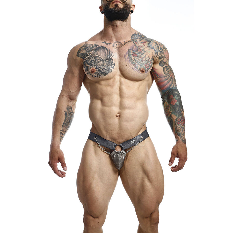 mob dngeon snap jockstrap grau eine grÖsse