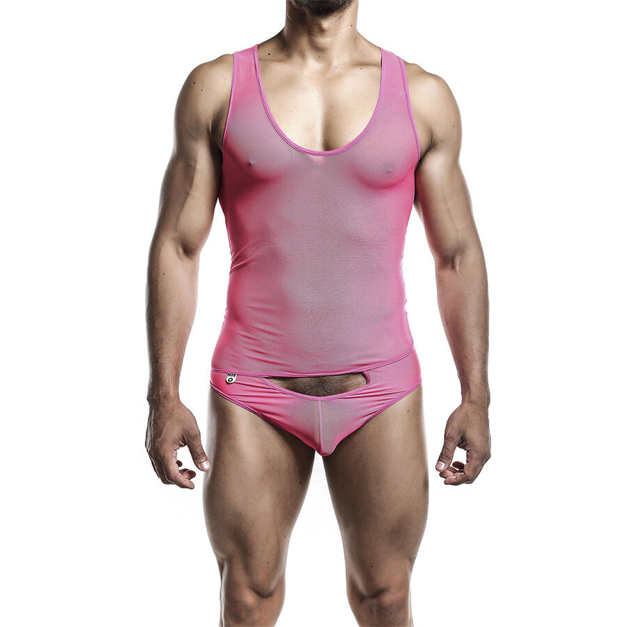 mob transparenter rosa bodysheer grÖsse l/xl