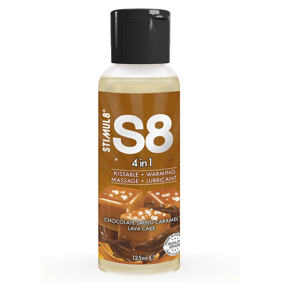 stimul8 s8 4 in 1 schokolade und gesalzenes karamell dessert schmiermittel 125 ml