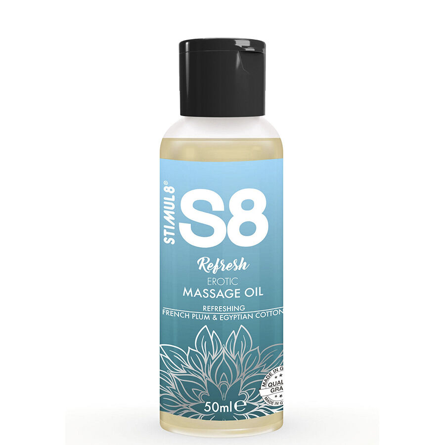 stimul8 s8 refresh erotisches baumwollmassageÖl 50 ml