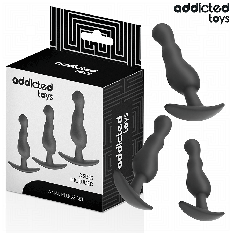 addicted toys 3er set analplug modell 1