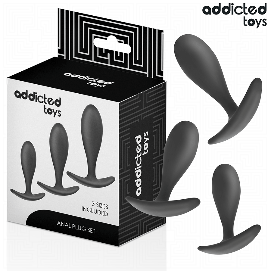 addicted toys 3er set analplug modell 2