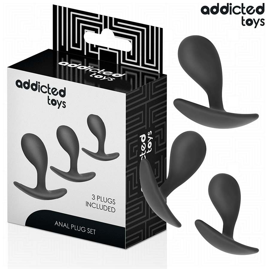 addicted toys 3er set analplug modell 3