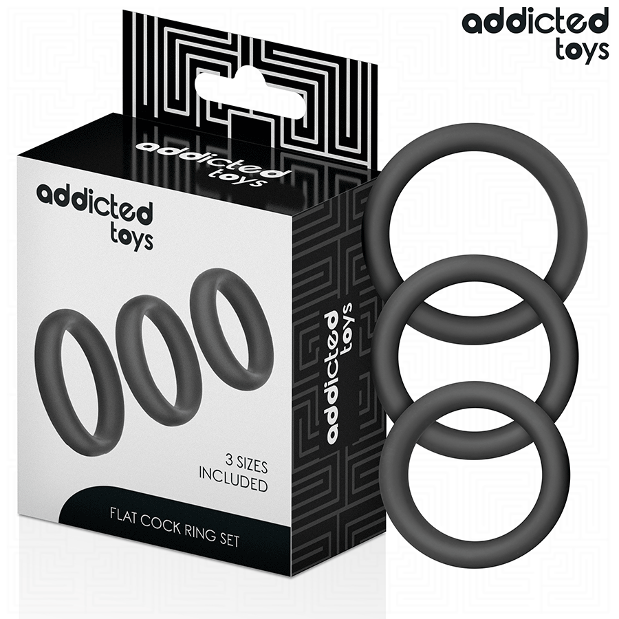 addicted toys set aus flachen silikonringen