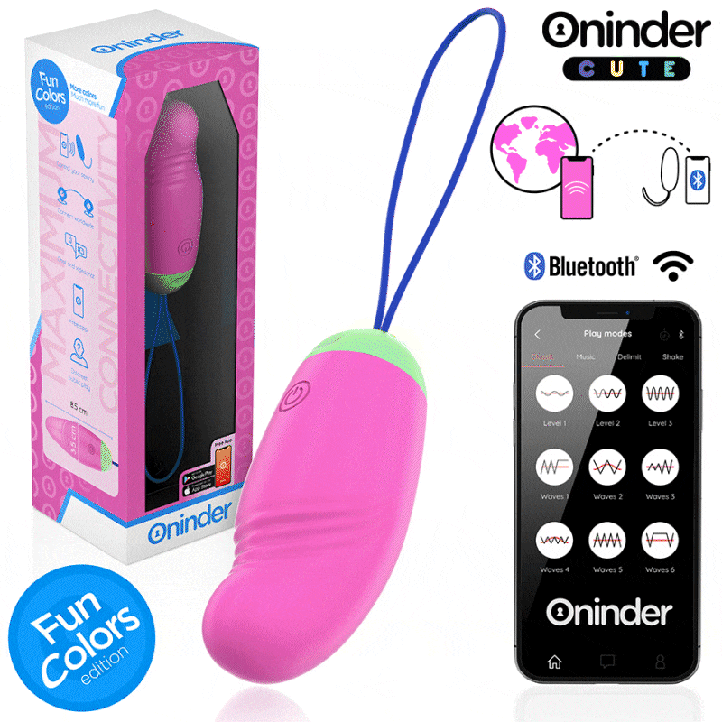 oninder cute love pleasure vibro rotierendes ei 360° silikon kostenlose weltweite app