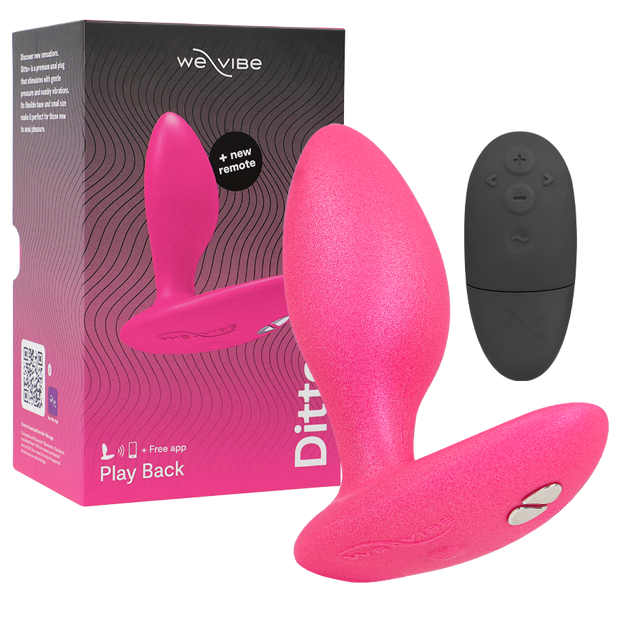 we vibe ditto+ anal plug vibrator rosa