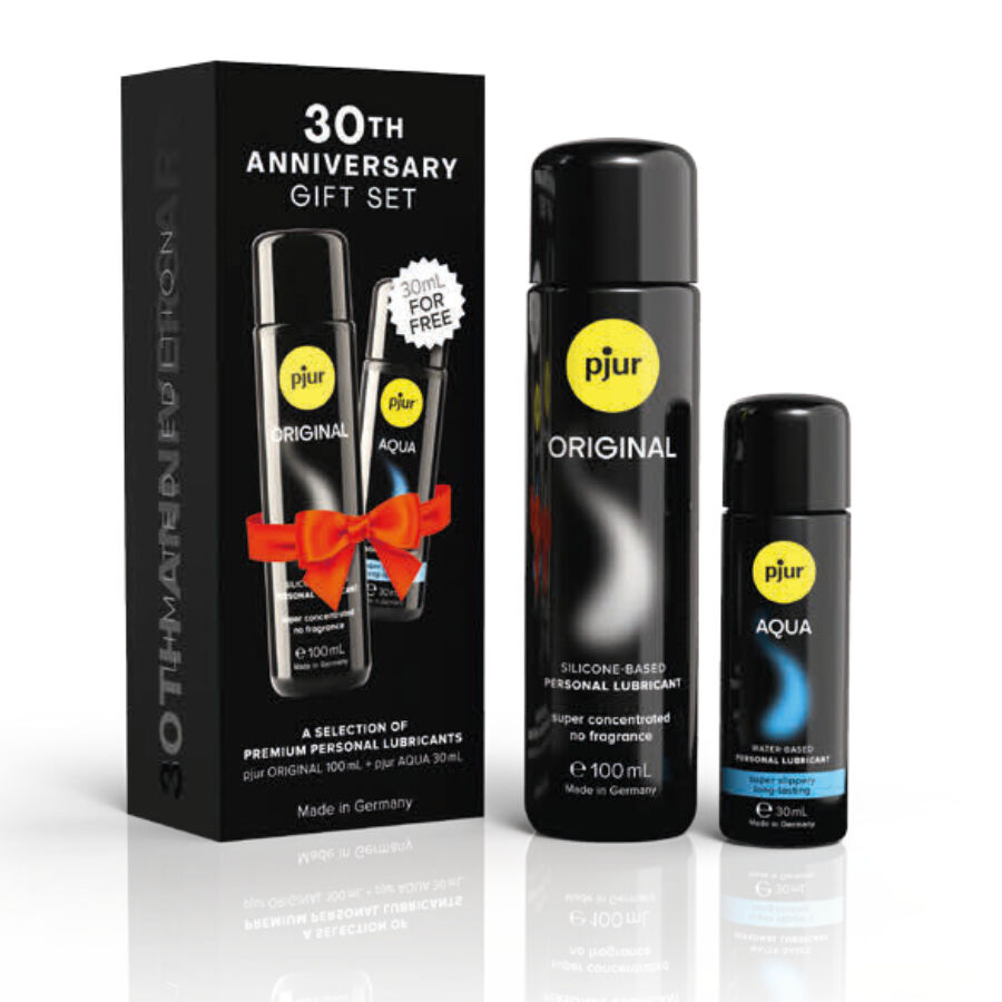 pjur set 30. jahrestag pjur original 100 ml + pjur aqua 30 ml als geschenk