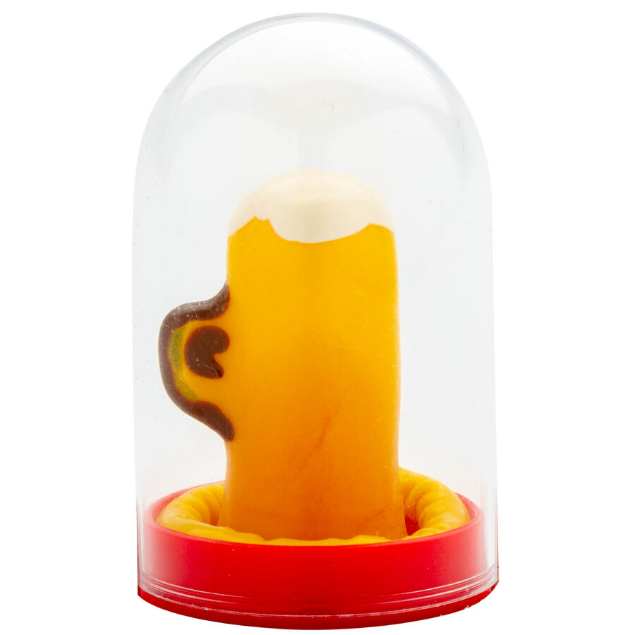 condomerie handbemalte neuheitskondome ein glas bier