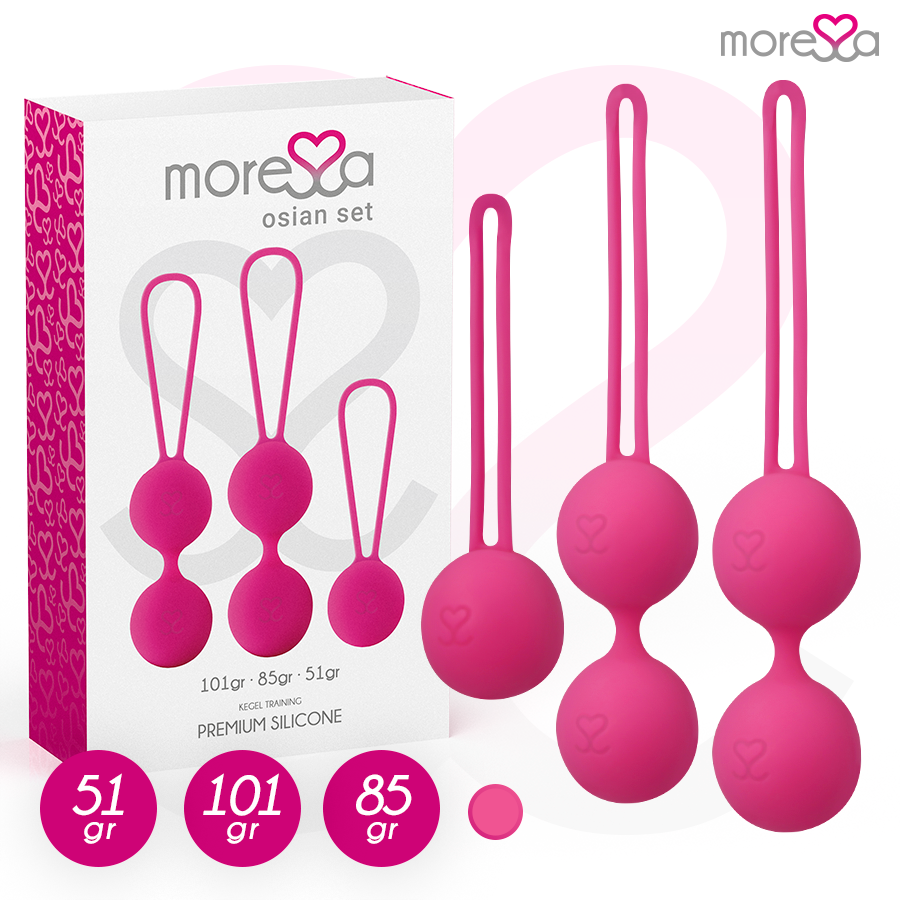moressa osian set premium silikon rosa (osian one 51 g osian two 101 g osian three 85 g)