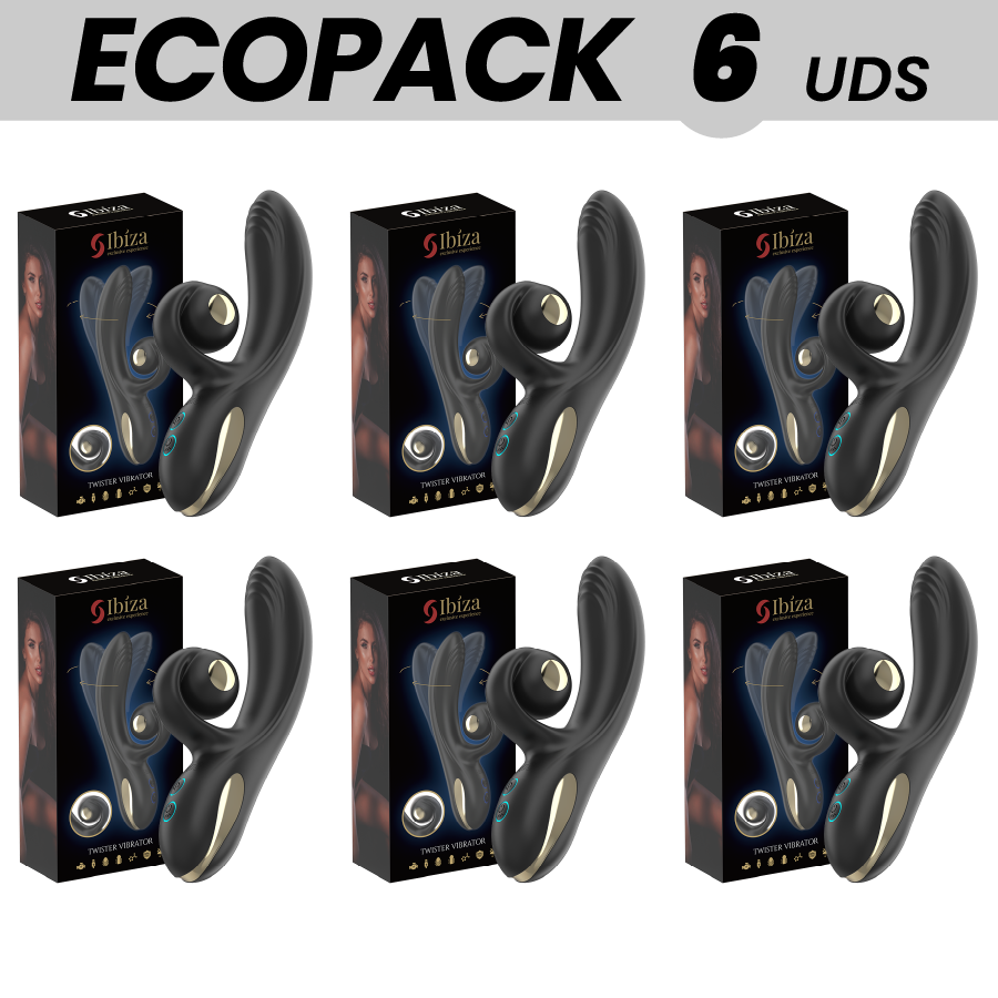 ecopacks 6 einheiten ibiza twister vibrator mit kurvenstimulator und vibro rotation