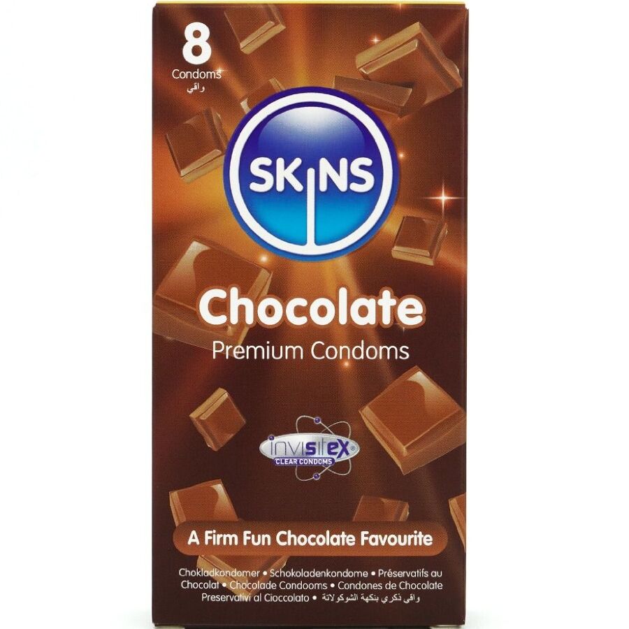 skins schokolade premium kondome packung 8