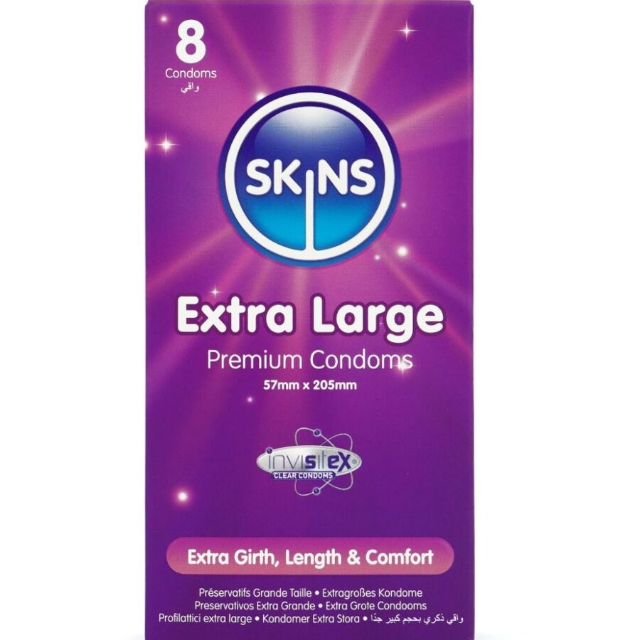 skins extra grosse premium kondome packung 8