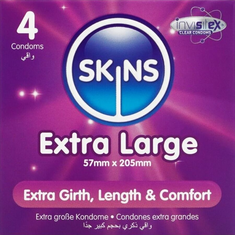 skins extra grosse premium kondome packung 4