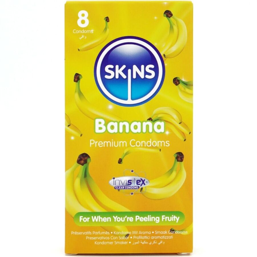 skins banana premium kondome packung 8
