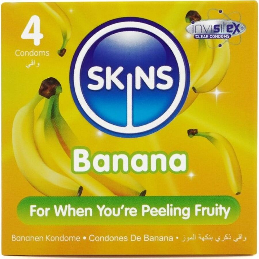 skins banana premium kondome packung 4