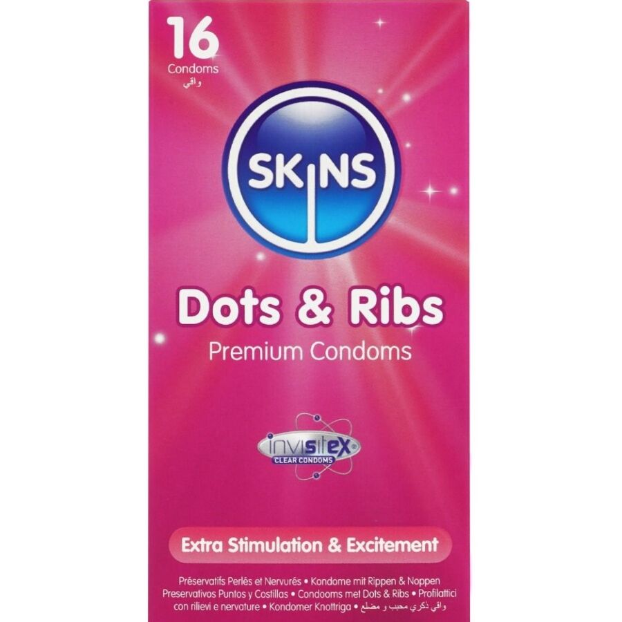 skins dots ribs premium kondome packung 16