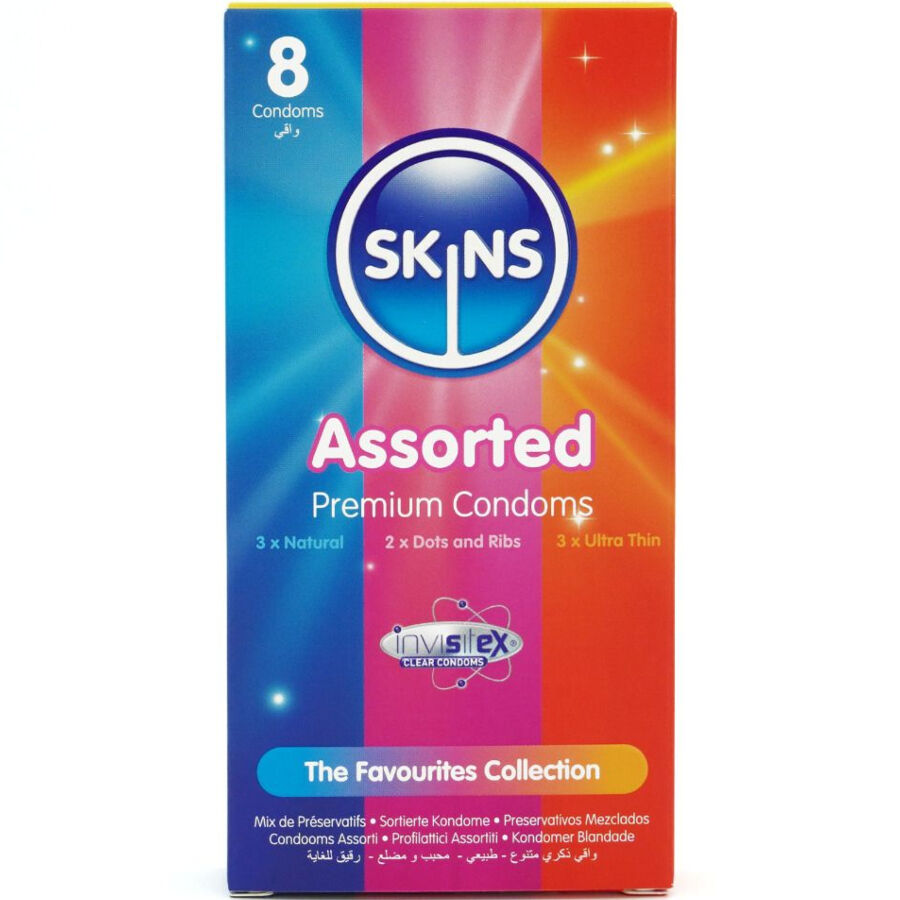 skins sortierte premium kondome packung 8