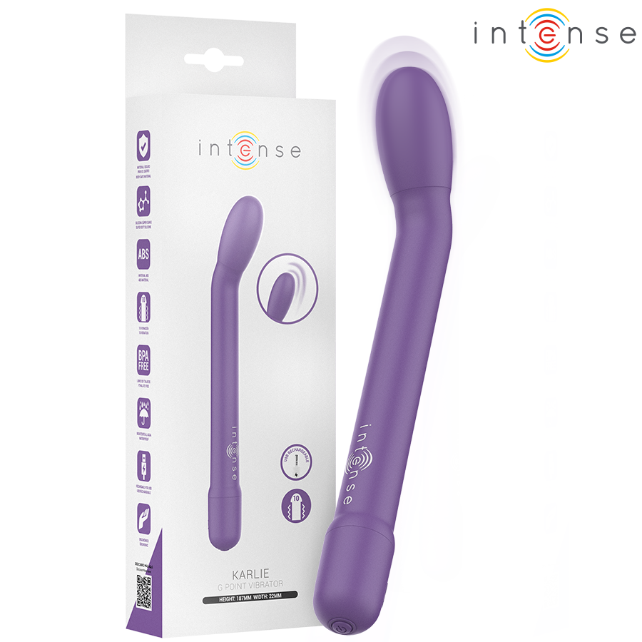 intense karlie wiederaufladbarer g spot stimulator lila