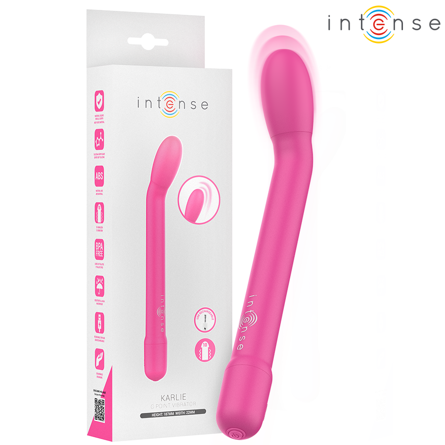 intense karlie wiederaufladbarer g spot stimulator rosa