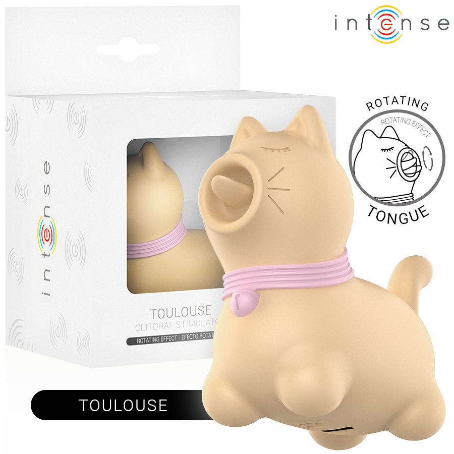 intense toulouse stimulator mit 360 rotierender zunge gelb