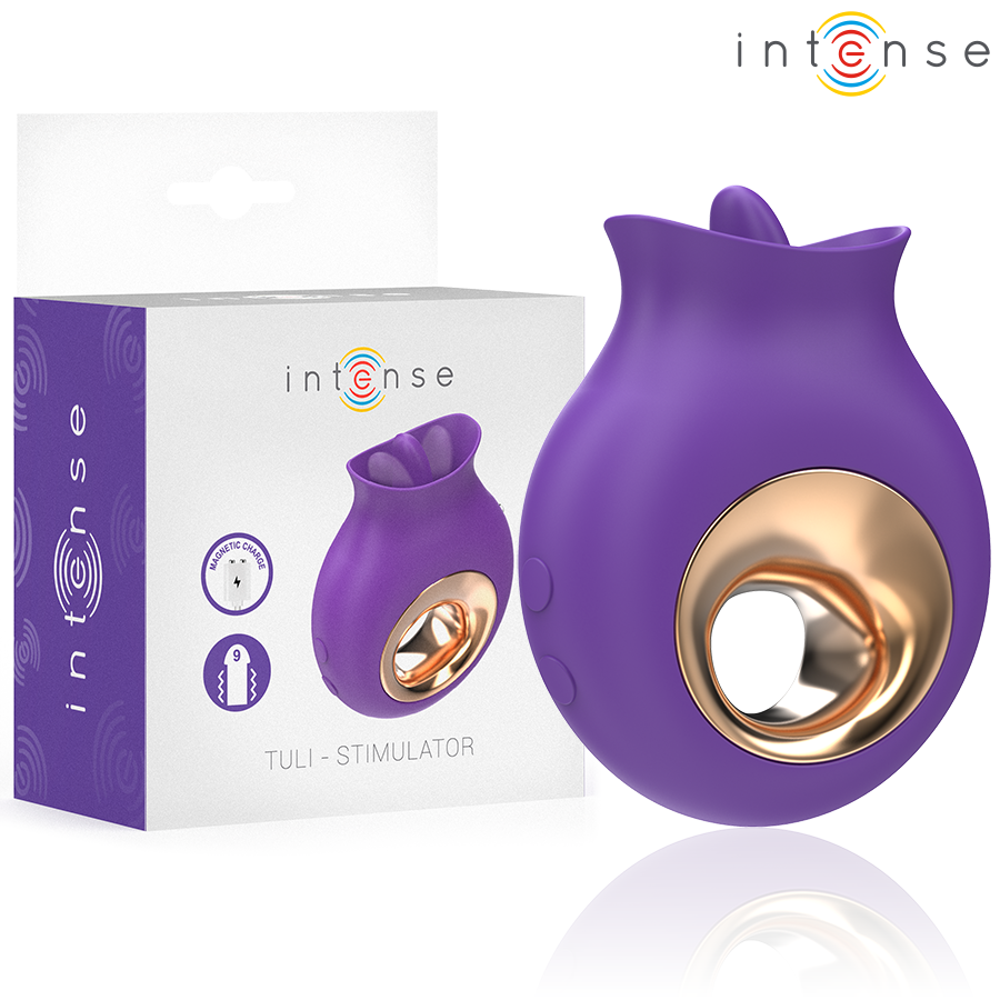 intense tuli klitorisstimulator 9 vibrationen 9 oszillationen lila