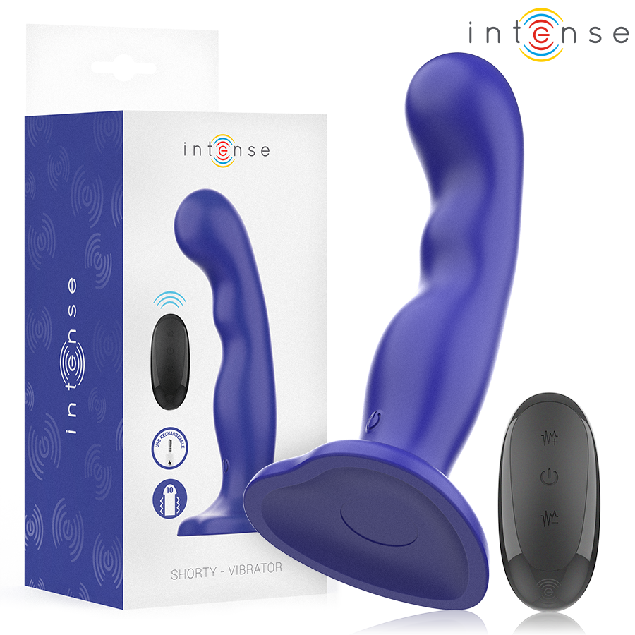 intense shorty vibrator mit saugnÄpfen blau fernbedienung