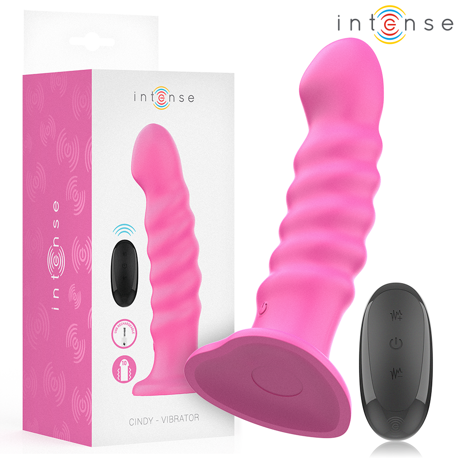 intense cindy vibrator grÖsse l spiralendesign 10 vibrationen rosa fernbedienung