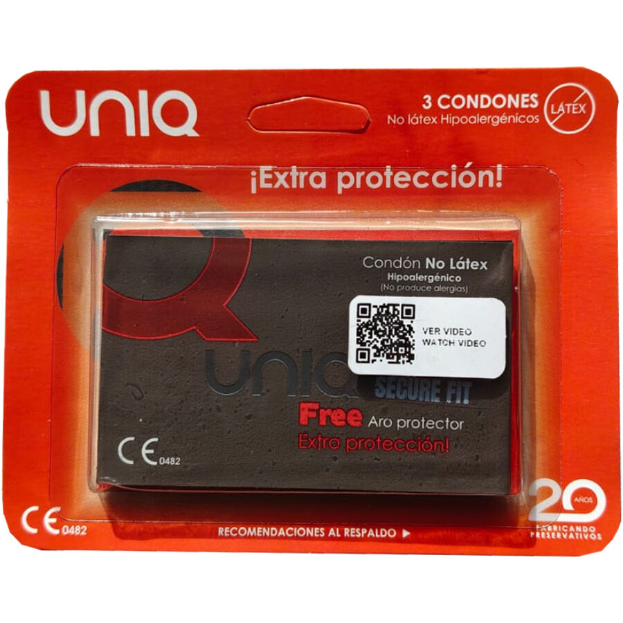uniq secure fit latexfreie kondome 3 einheiten