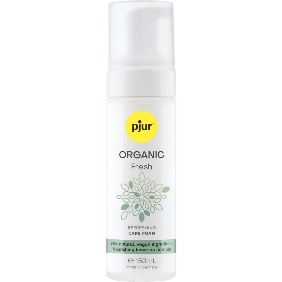 pjur organic fresh erfrischender schaumvegan leave on 150 ml