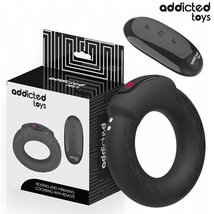 addicted toys vibrierender cockring mit wÄrmeeffekt und fernbedienung