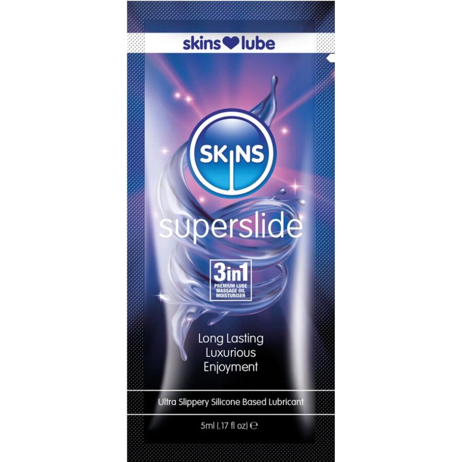skins superslide silikonbasiertes gleitmittel, einzeldosis 5 ml