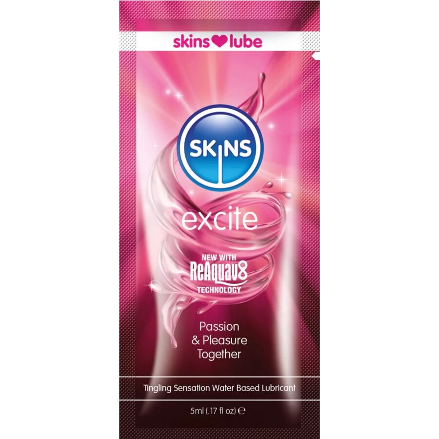 skins excite gleitmittel auf wasserbasis, einzeldosis 5 ml