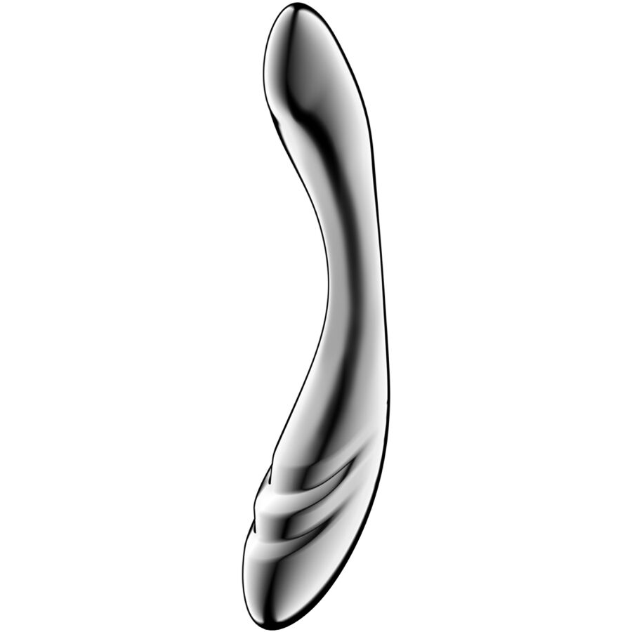 satisfyer pure gravity 3 edelstahl doppelendeller dildo