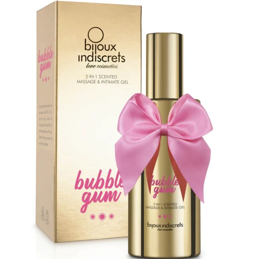 silikon gleitgel erdbeerduft 2in1 für massage 100 ml bijoux indiscrets