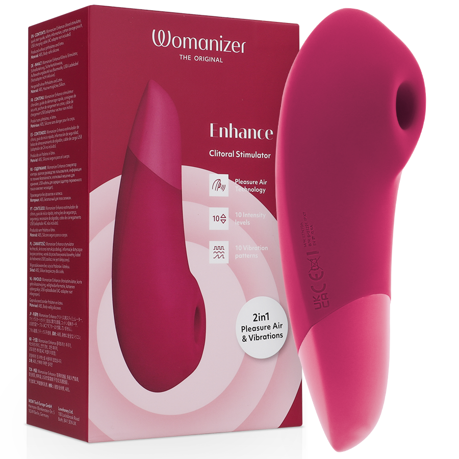 womanizer verbessert die klitorisstimulation, leuchtendes rosa