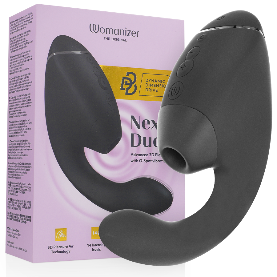 womanizer duo next doppelter klitoris g punkt stimulator schwarz