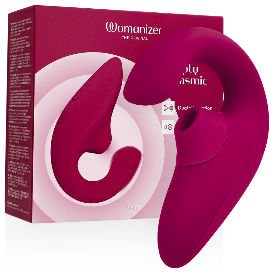womanizer blend rabbit vibrator stimulator vibrant pink