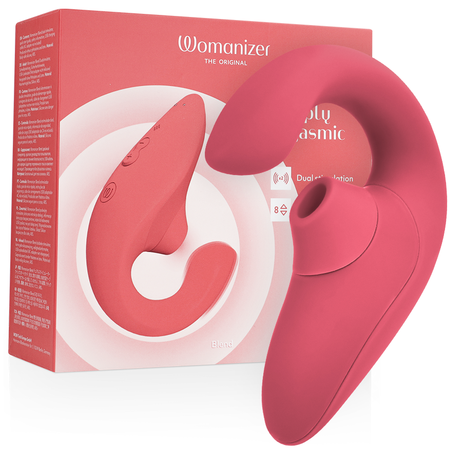 womanizer blend rabbit vibrator stimulator vibrant rose