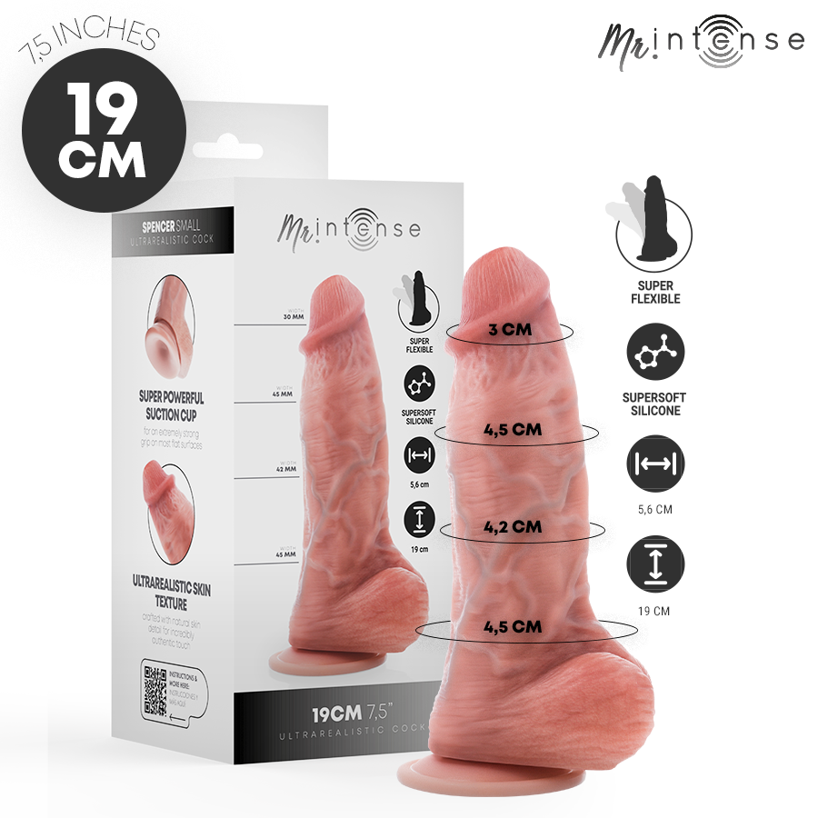 mr intense kleiner spencer silikondildo 19 cm Ø 4,5 cm