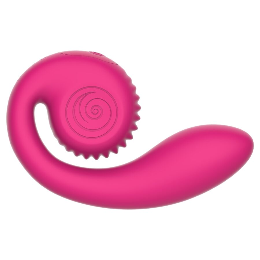snail vibe gizi lite dual g spot clitoral pink vibrator