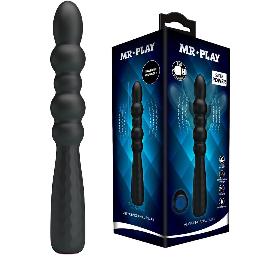 mr play flexibler vibrierender analplug