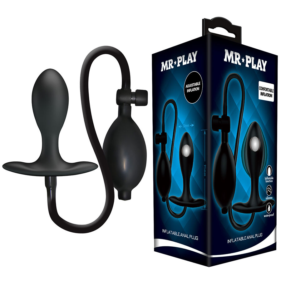 mr play verstellbarer aufblasbarer analplumpf